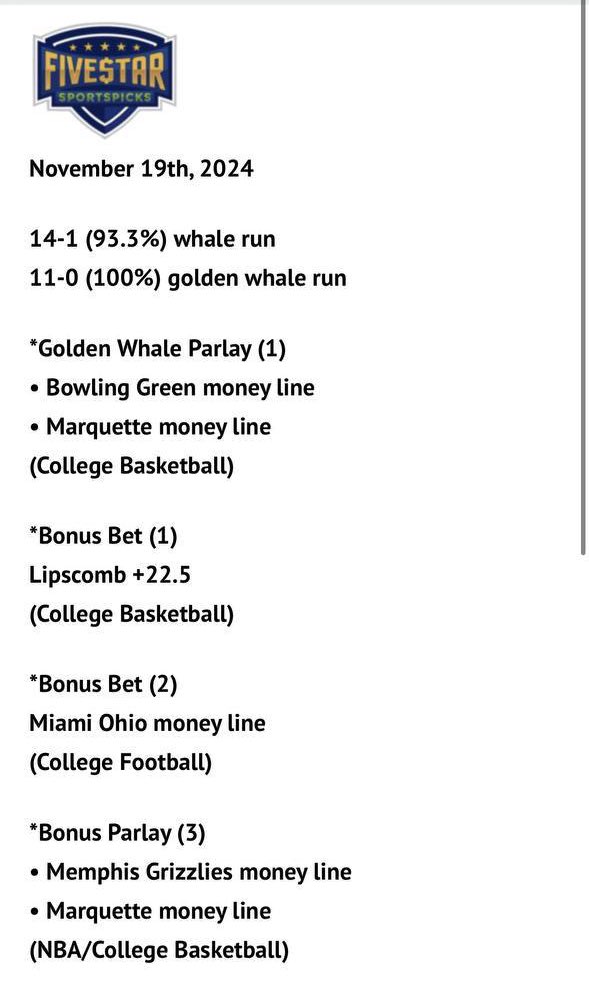 CapperExclusive's tweet image. FiveStarSportsPicks