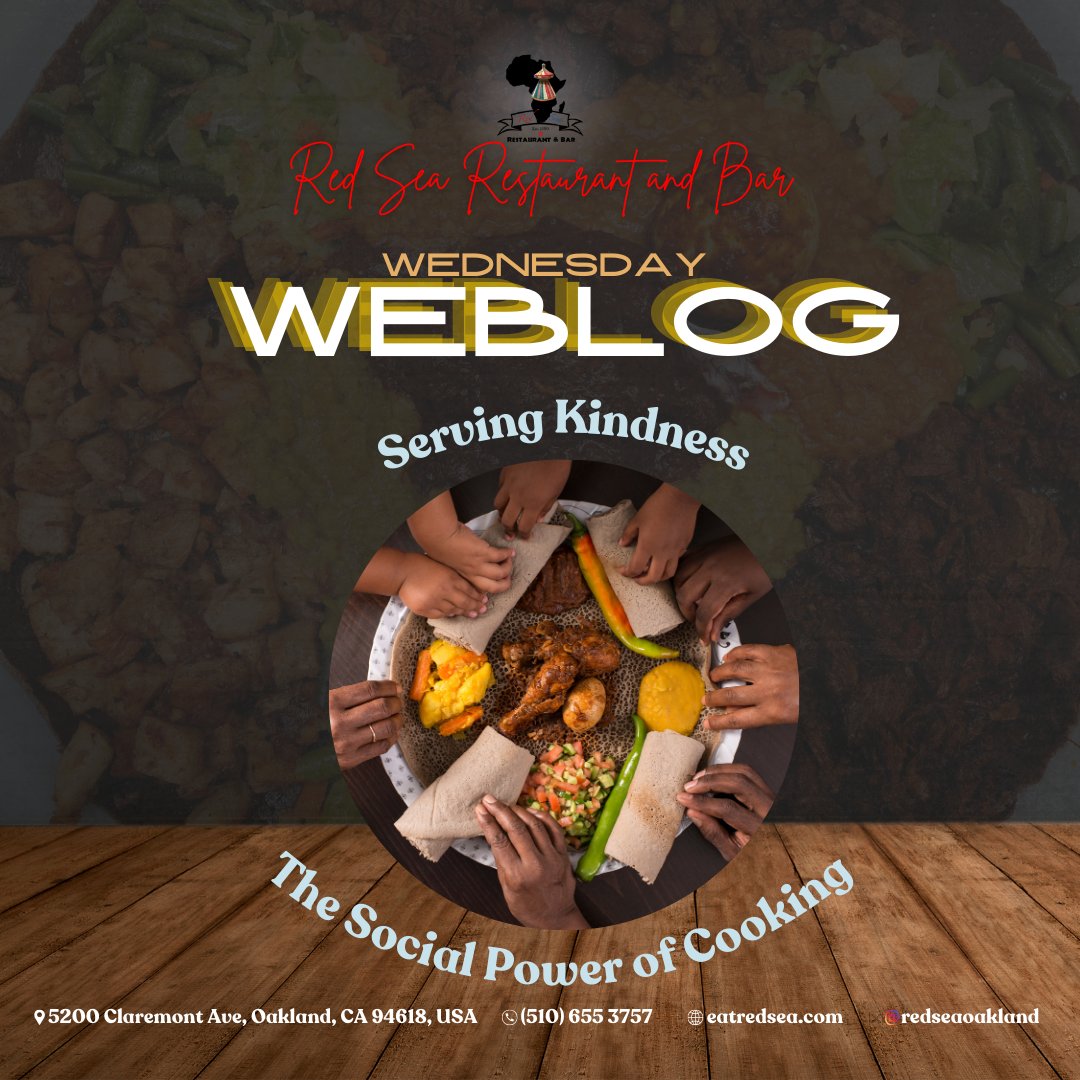 𝙒𝙀𝘽𝙇𝙊𝙂 𝙒𝙀𝘿𝙉𝙀𝙎𝘿𝘼𝙔! ✍🧠
🍴 Eating allows even strangers to understand each other better and creates empathy, societies and ultimately friends for life. 👯

Read full here: eatredsea.com/2024/11/servin…

#SocialPowerOfCooking #EastAfrican #redsea #california #oaklandca