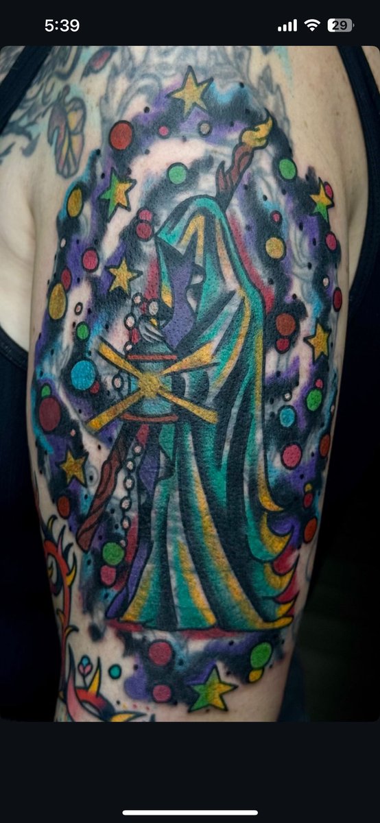 Hermit card tattoo to finish my sleeve 🥹