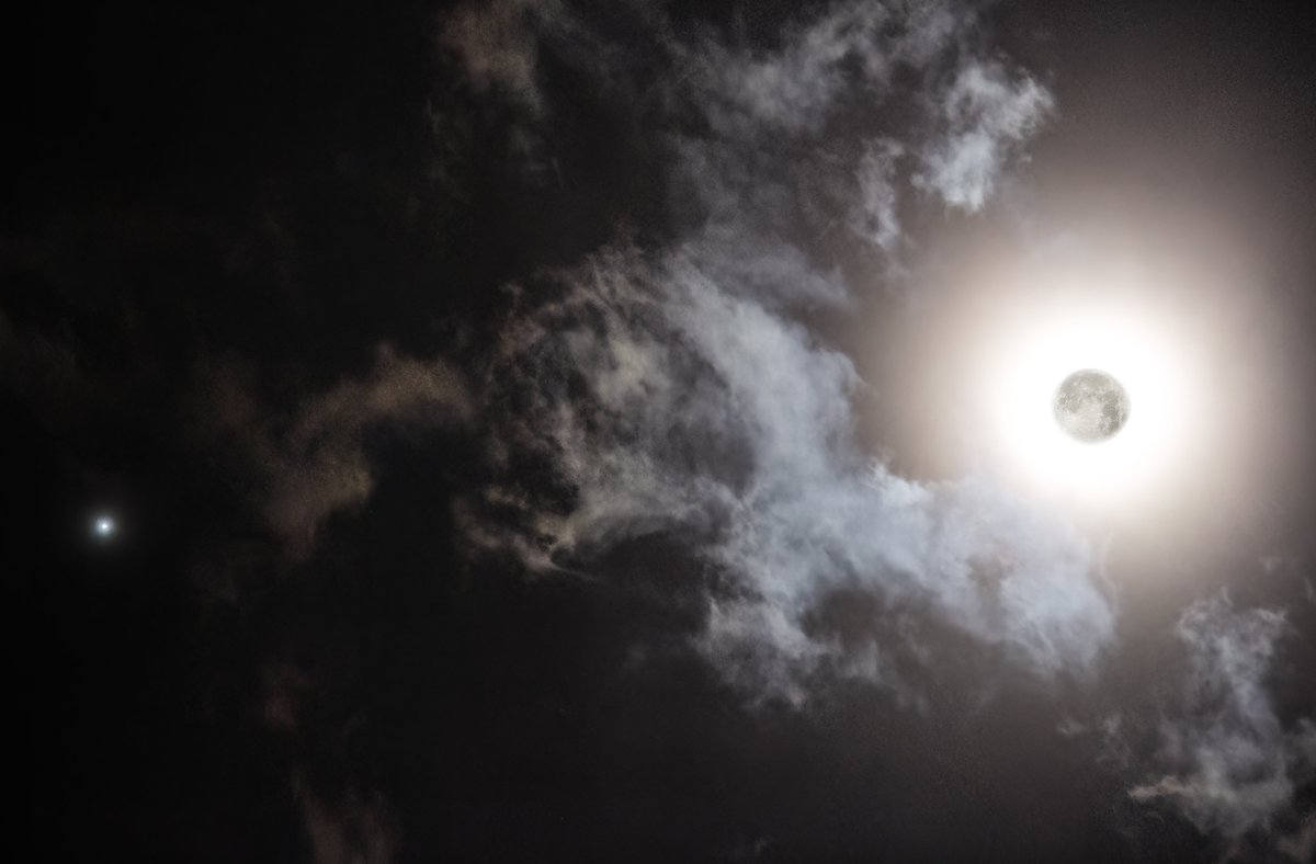 The November Supermoon and Jupiter