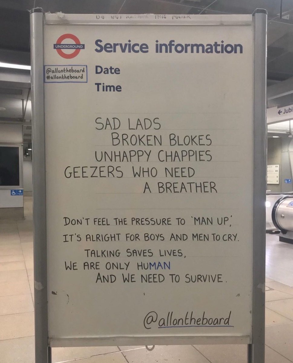 This is why I won’t shut up about men’s mental health. 

It’s why <a href="/InvisibleWall09/">Die unsichtbare Wand</a> and <a href="/InvisibleWallUK/">The Invisible Wall UK</a> exist and why my door is open whoever you are 🙏🏻