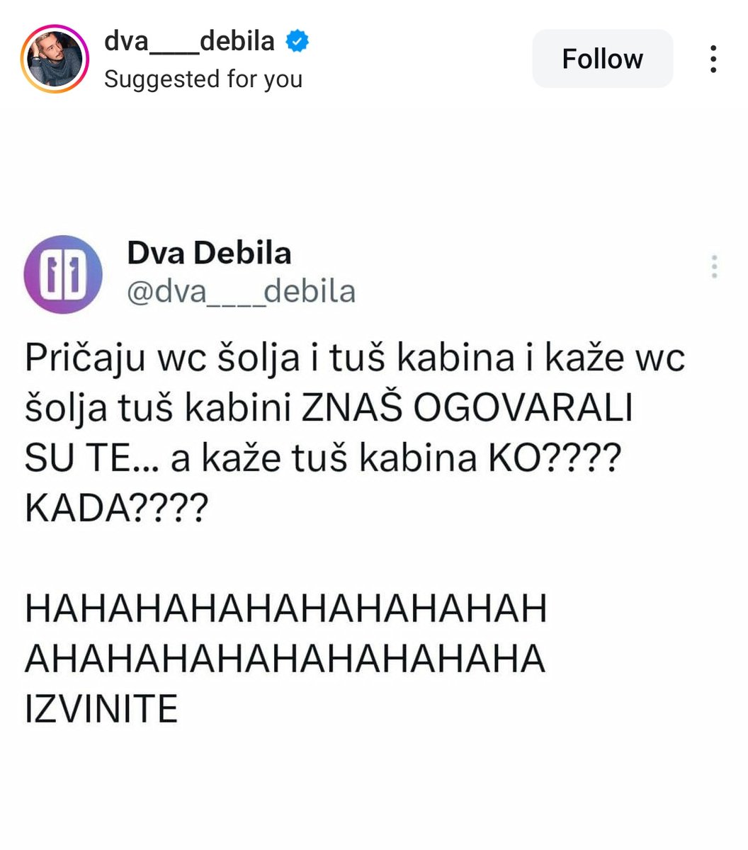 nadrkanavev's tweet photo. Da li je ovo stvarno nekome smesno i da li sam ja operisana od humora debilnog???? #caosvima https://t.co/g3tqtUnQ5r