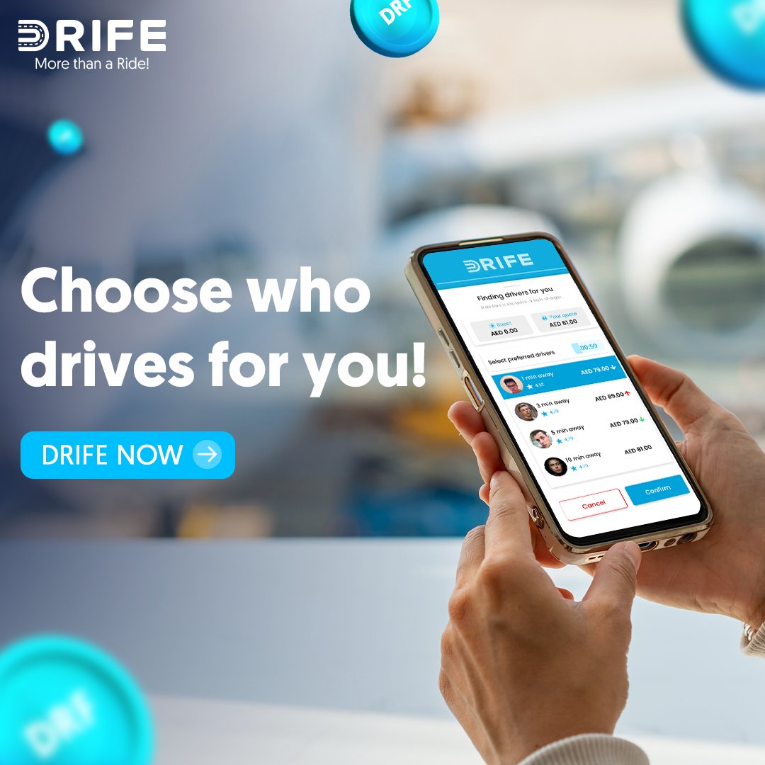 Crypto_Specter_'s tweet photo. π Ride the Way You Want with #DRIFE
Donβt leave your ride to chance! DRIFE gives you the power to pick your driver, ensuring a personalized and comfortable experience every time. π°οΈ
Start customizing your rides today!
π https://t.co/m8ZqAInaVS
#ChooseYourFare #DriveWithDRIFE https://t.co/Ux0uGqawAD