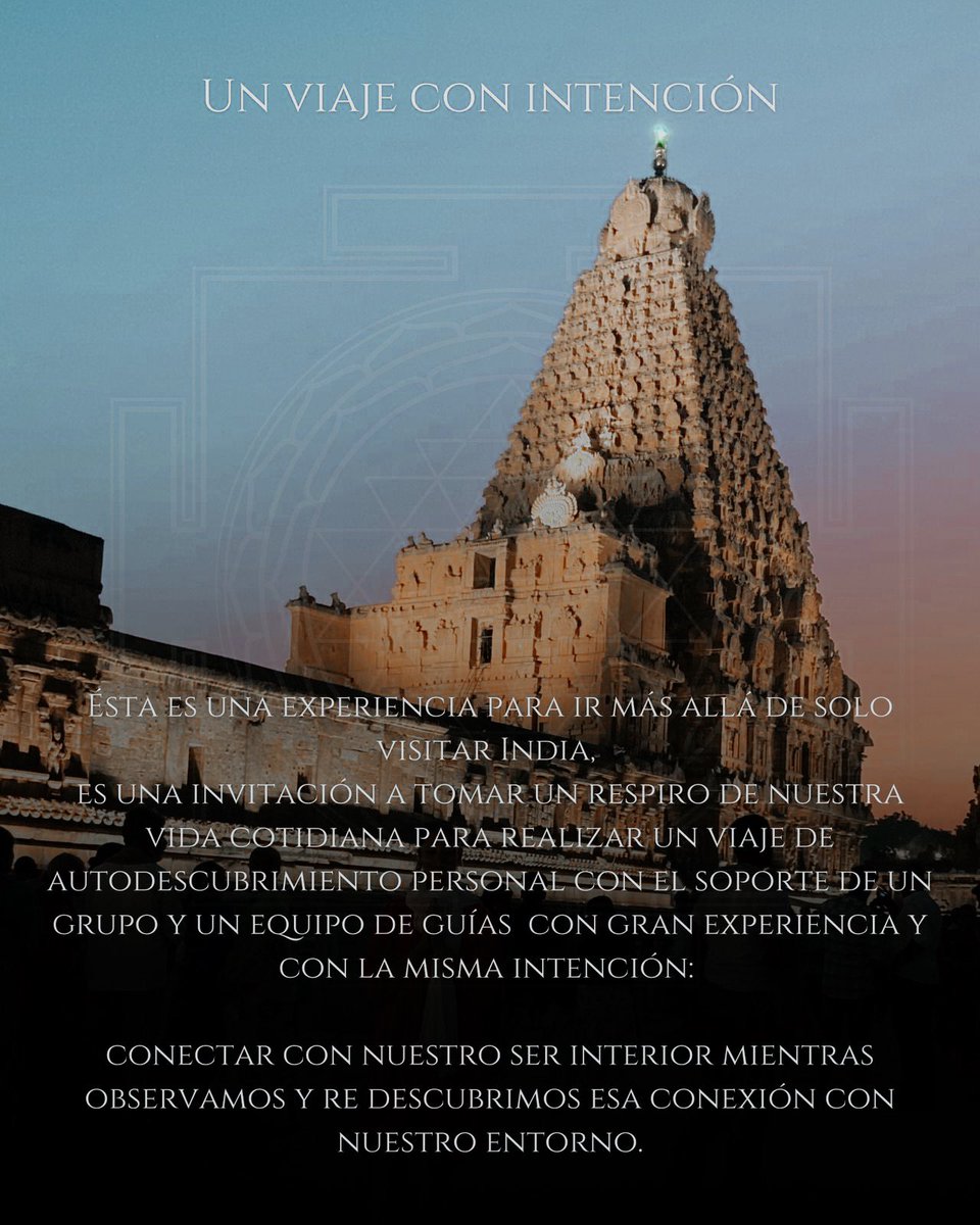 India | Enero 2025

Una experiencia creada para descubrir nuestra propia divinidad a través del yoga, integrando a nuestro viaje, el arte, la fotografía y la cultura.
 
Jueves  21 de Noviembre a las 18:30 PM sesión informativa | zoom para conocer todos los detalles. 

#YOGAMEX