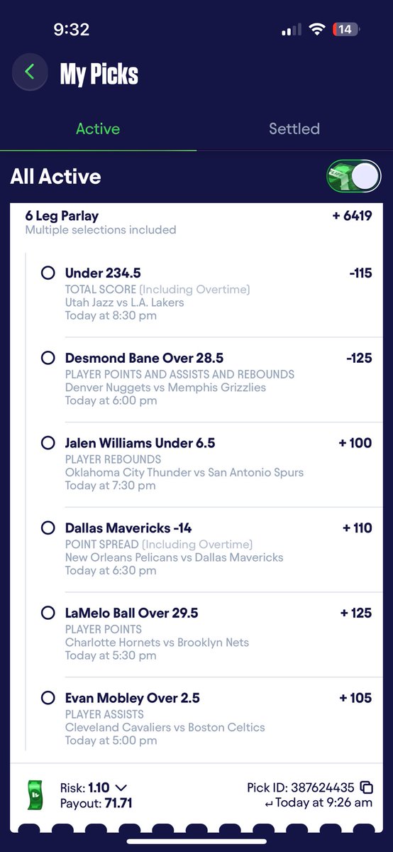 CrushersportsTV's tweet photo. This hittin?✅
🏀
#prizepicklocks #sportsbet #SportsGambling #fliff #prizepicks #underdog #vegas #ceasers #mgm #SleeperApp #betr #parlay https://t.co/00HWNvPac8