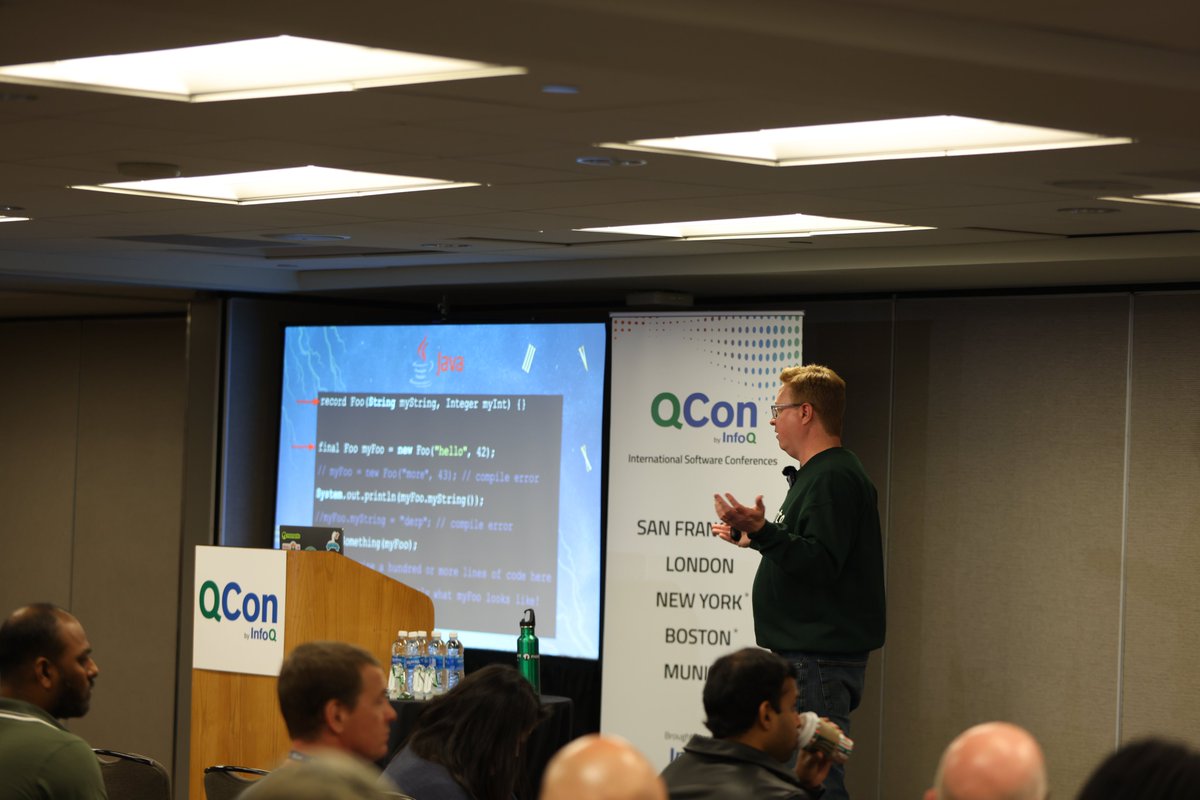 QConSF's tweet photo. 🚀 Chris Price, Software Engineer @momentohq, explores modern language trends to catch bugs at build time rather than runtime, highlighting techniques in #Rust, #Scala, #Kotlin, and more to build #resilient, maintainable #codebases: https://t.co/IBxbspRlRL

#QConSF https://t.co/9e58U80sxR