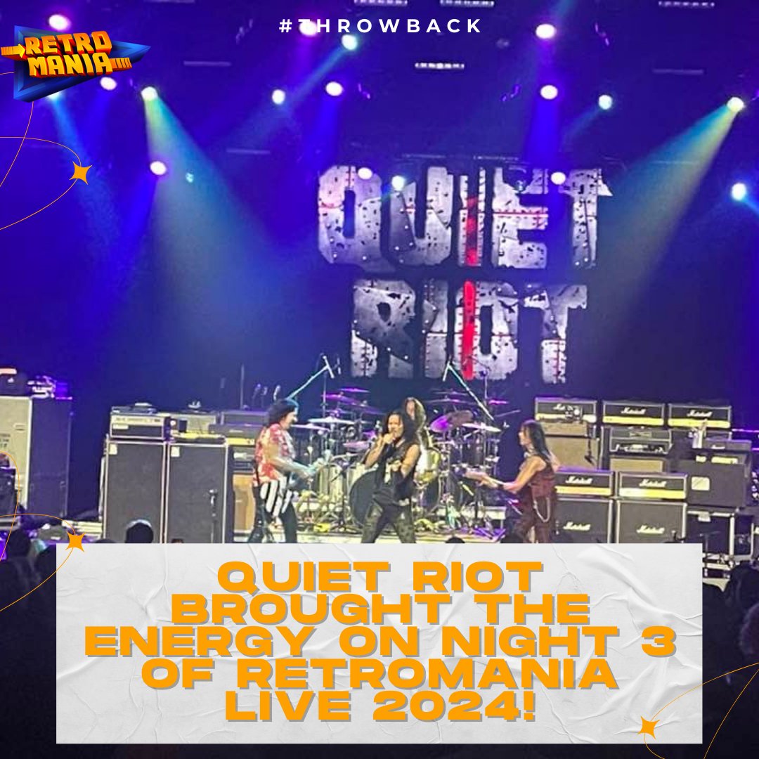 Feeling that throwback energy from Night 3 with Quiet Riot! 🤘 The crowd was wild, the music was loud—just how we like it!