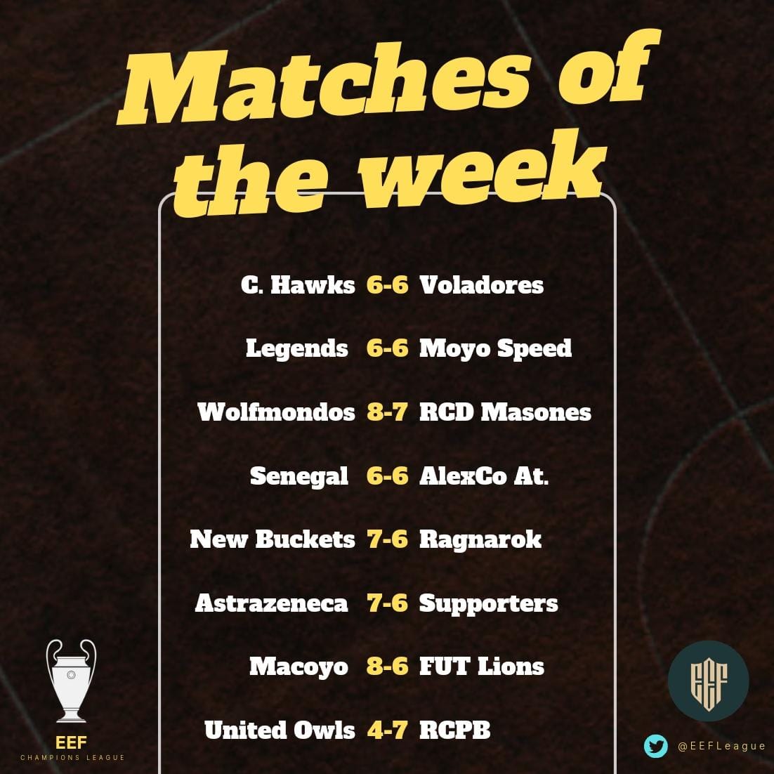 EEF League (@eefleague) on Twitter photo 