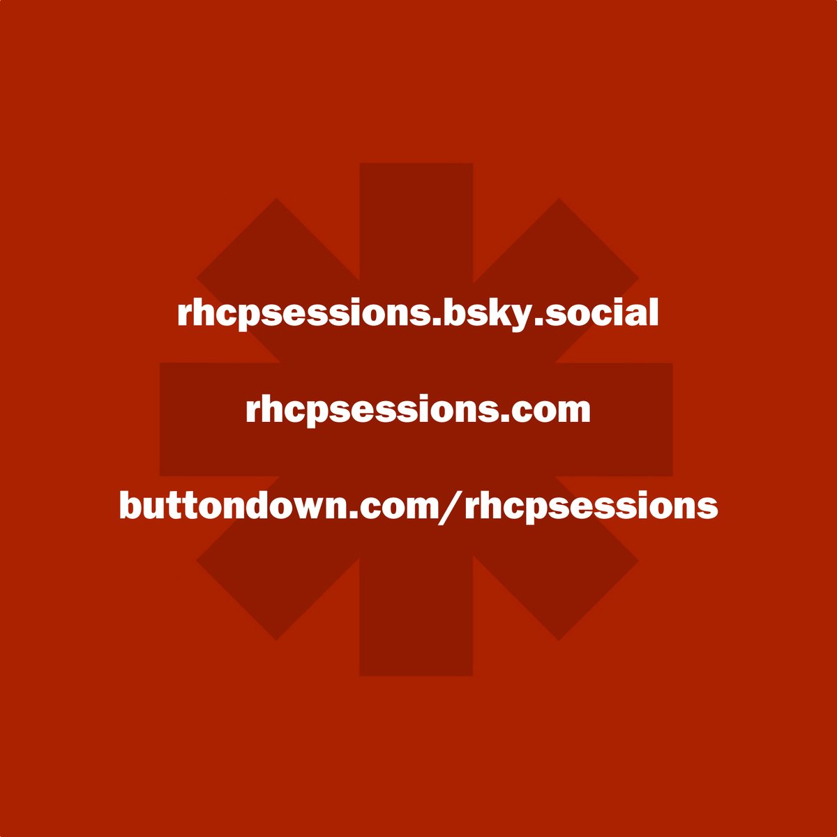 ✳️ RHCP Sessions Archive 🇵🇸 tweet media