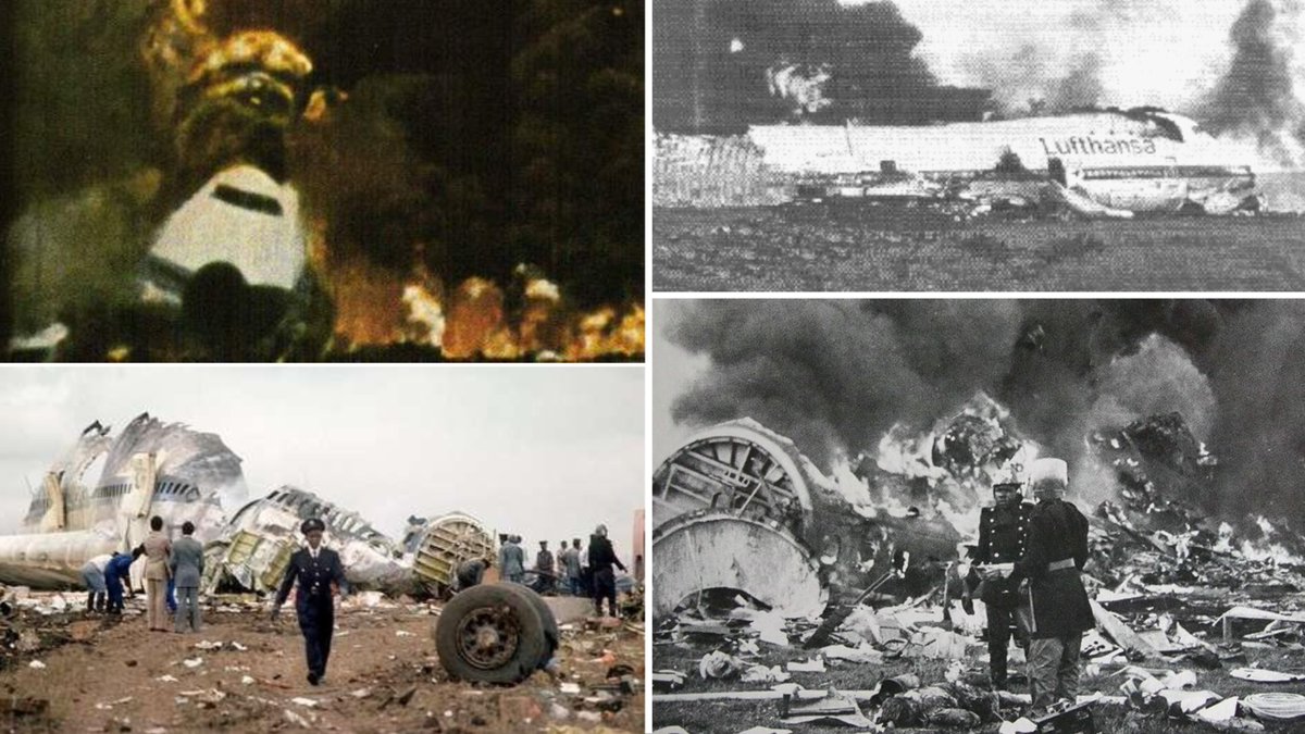 🧵#OTD in 1974: Lufthansa Flight 540, a B-747, crashes in Nairobi (Kenya ...