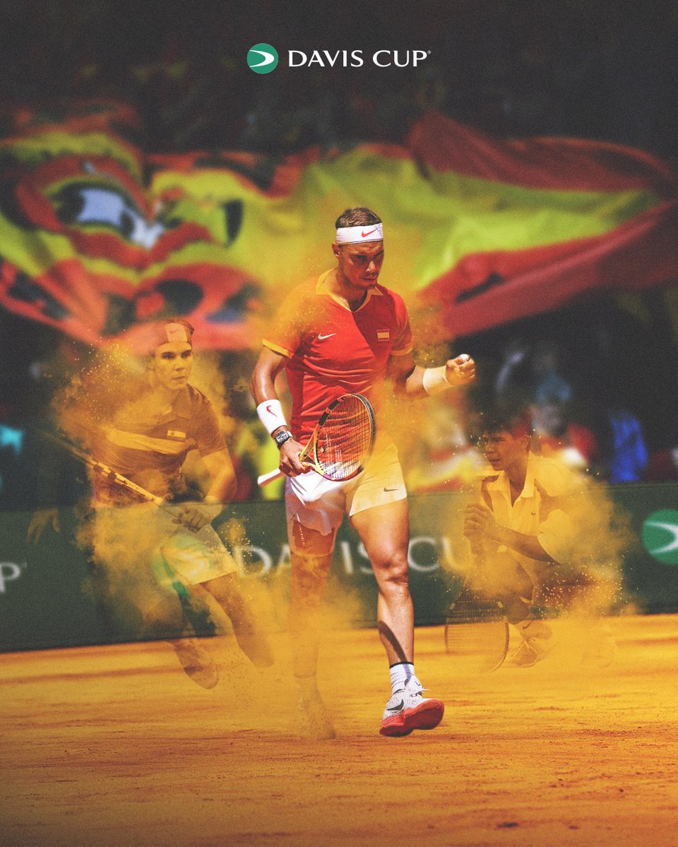 El polvo se asienta, la leyenda permanece 🌟❤️‍🔥

#CopaDavis #RafaelNadal #GraciasRafa