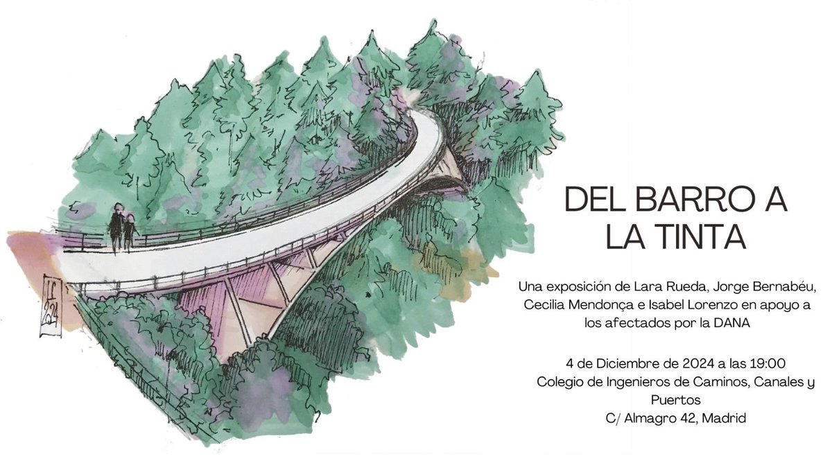 LC Wheel (@elece22) on Twitter photo Exposición en <a href="/Colegiocaminos/">Colegio de Ingenieros de Caminos</a> para recaudar dinero para los afectados por la DANA. Exposición en <a href="/Colegiocaminos/">Colegio de Ingenieros de Caminos</a> para recaudar dinero para los afectados por la DANA.