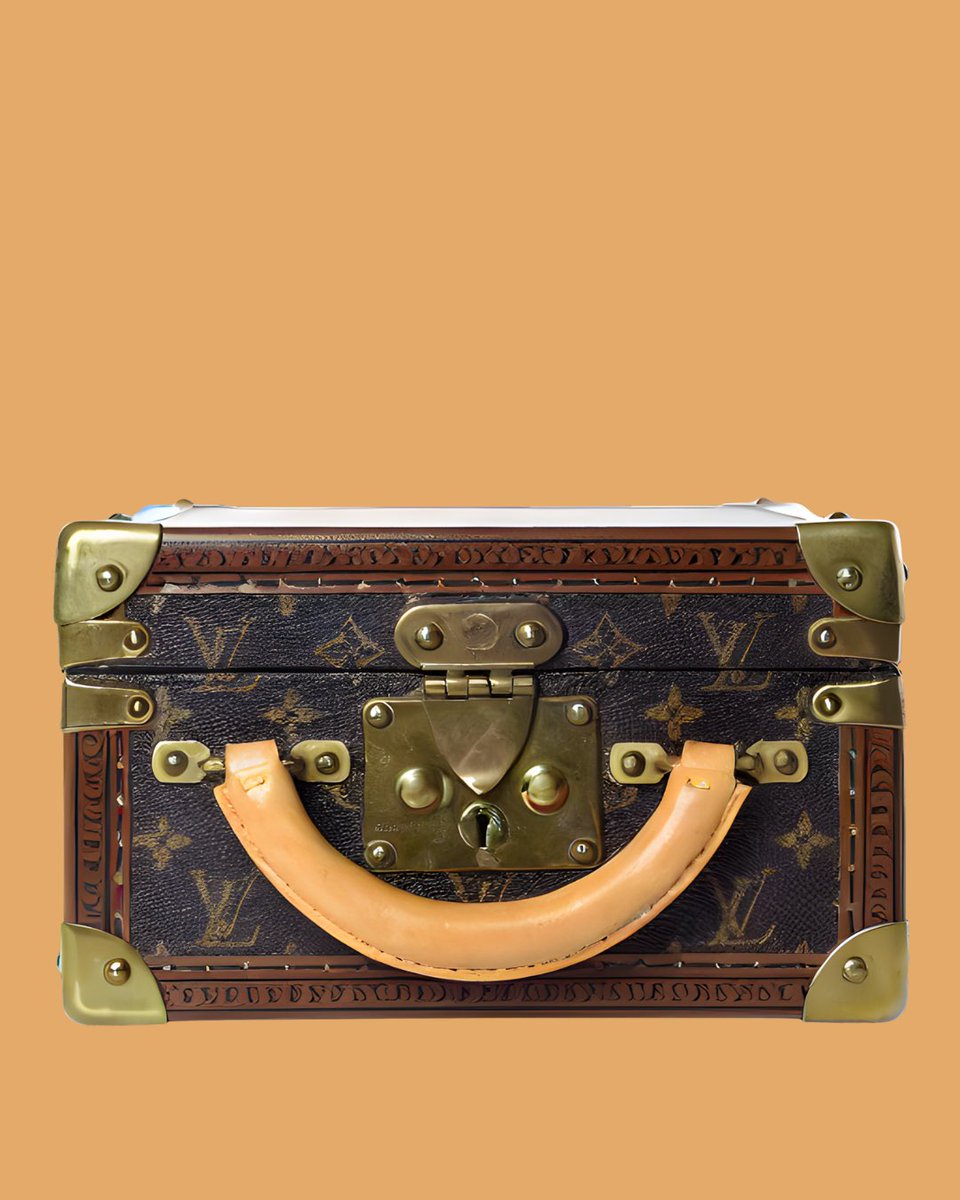 OpenLuxury's tweet photo. The Louis Vuitton trunk is a cornerstone of luxury travel and history. Introduced in 1858 by Louis Vuitton himself, the revolutionary trunk marked a departure from the traditional dome-shaped travel chests of the time. https://t.co/SliWqDwkDA