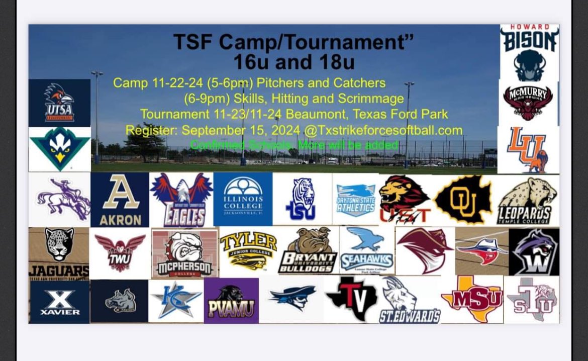 Heading to TSF Camp/Showcase this weekend- send me your schedules as we round up new Aggies.
