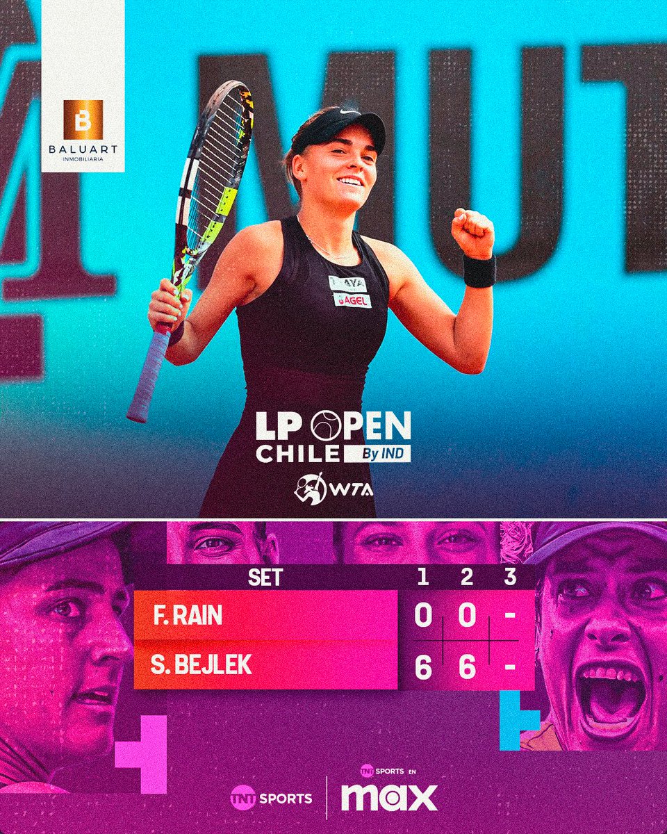 TNTSportsCL's tweet photo. 👀⚽🎾 La segunda jornada (1/3)
Estos son los resultados que nos dejó el final de la primera ronda del #LPOpen 2024, el torneo de tenis femenino más importante de nuestro país.
Las chilenas Fernanda Labraña y Fernanda Rain no pudieron ante durísimas rivales, mientras que las sudamericanas Laura Pigossi, Emiliana Arango y María Lourdes Carlé siguen en carrera.
¡Vive como quieres! Inmobiliara Baluart. Visita los proyectos Alicura en Pucón y Jardines de Nápoles en Puerto Varas.