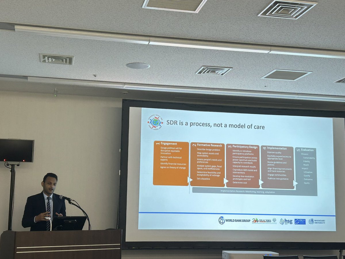 MeretteKhalil's tweet photo. Very insightful presentation on holistic and systematic #SDR #servicedeliveryreform to improve #maternalhealth, address #qualityofcare #healthdisparities, and save lives by #ev4gh2024 @edisonkachacha at @H_S_Global https://t.co/1y47Jf3dq2