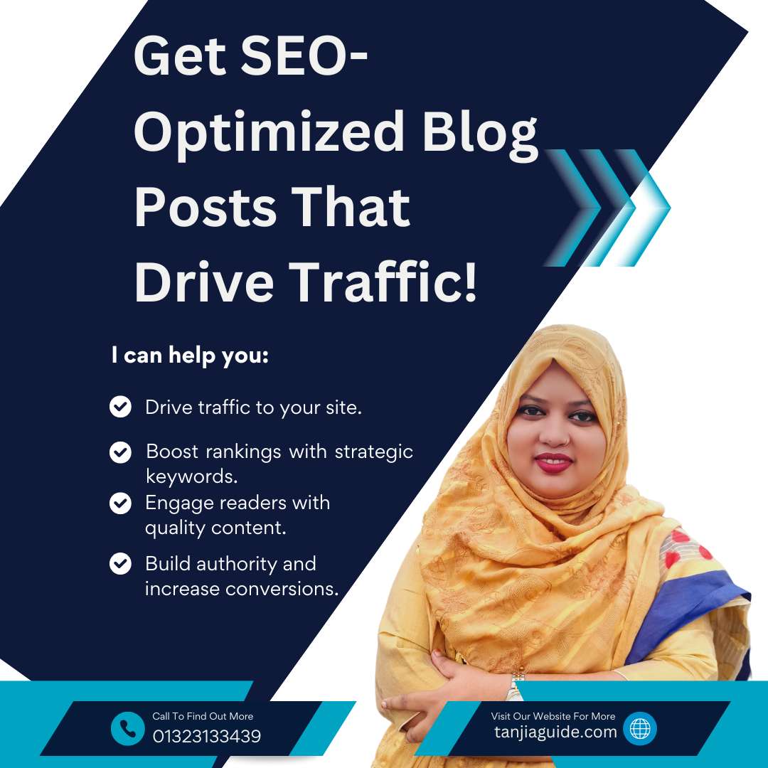 logo_tanjia's tweet image. With SEO-optimized blog posts, I can:
✅ Drive traffic 
✅ Boost Google rankings 
✅ Engage readers 
✅ Build authority 
ready to rank—your website deserves the spotlight!
Let’s make your content shine. Message me now! 
#SEOArticles  #GoogleRankings #SEOContentWriter