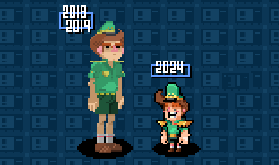 White_vault's tweet photo. since i am returning to an old game idea from 2018... It has been emotional looking over my sprites from when i was first learning pixel art... baby steps

#pixelart /#gamedev/#WIP/#RPG https://t.co/nt2ATRkmje