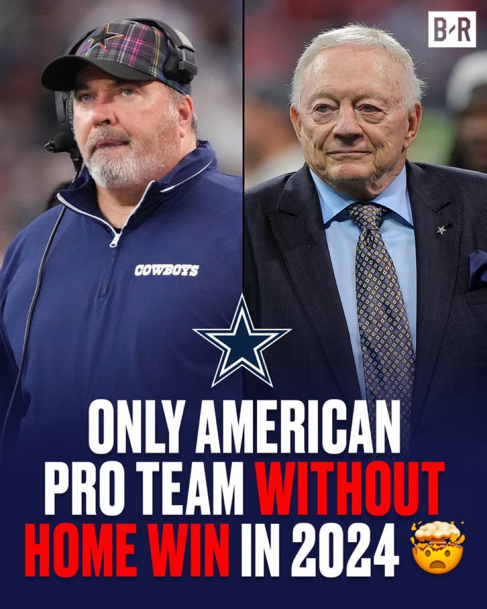 There are 153 teams in the NFL, MLB, NBA, NHL, and MLS

152 of them have won a home game in 2024 

The Dallas Cowboys have not