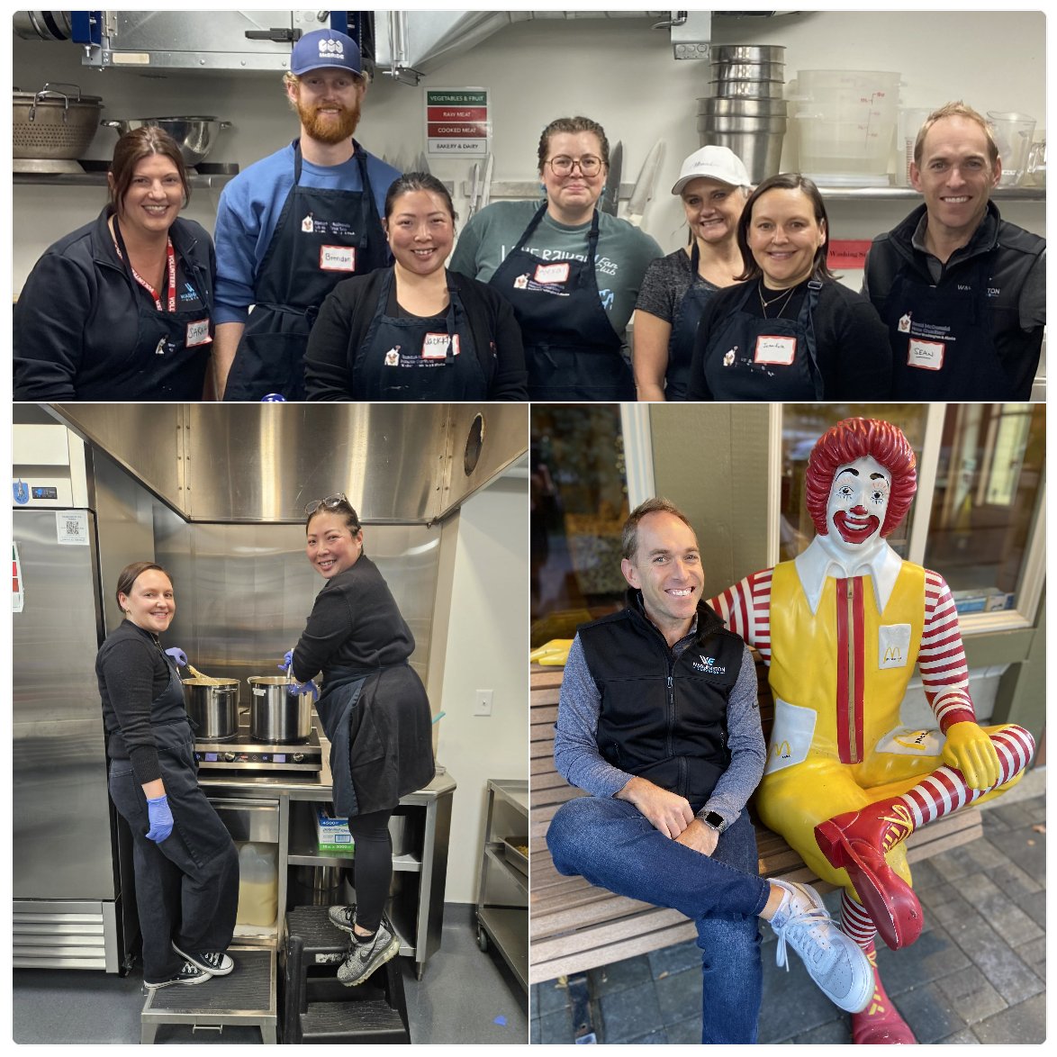 In this month of gratitude and giving, we were thankful to play a small part serving the families at Ronald McDonald House Charities. ❤️‍🩹 Volunteers had the privilege of making 150 dinners for families to enjoy. #gratitude #giving #november #hope