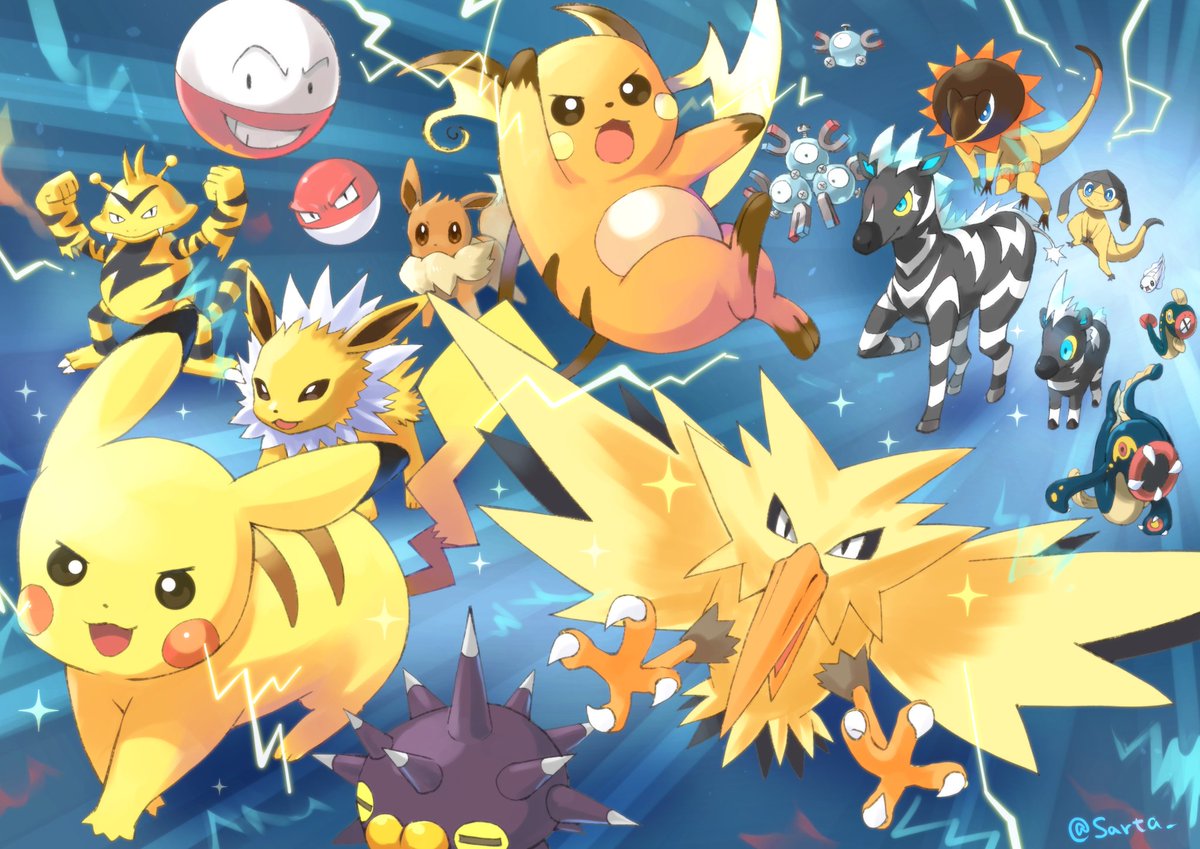 Sarta_'s tweet image. 描けば出るかと思って。ポケポケ サンダーex 来てくれ～⚡️⚡️⚡️