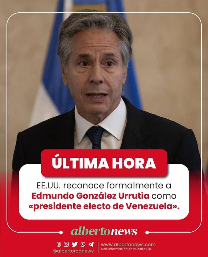 USA RECONOCE A EDMUNDO COMO PRESIDENTE ELECTO, señal muy clara de los acontecmientos de cambio que se avecinan. Dios bendiga a Venezuela !!!