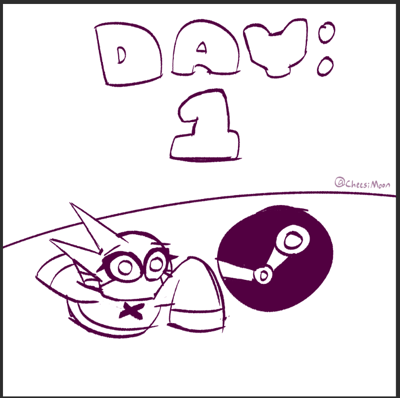 AstropodsGame's tweet photo. Yesterday, our demo build was uploaded to Steam!However, Gaben Newell himself must approve of us before it's out!
So, as the days pass by, I'll be drawing 10 minute sketches of Zooka and the Steam logo.

This is DAY 1 of waiting for the Steam page!

#indiegame #gamedev #sketch https://t.co/R4HXboOz8R
