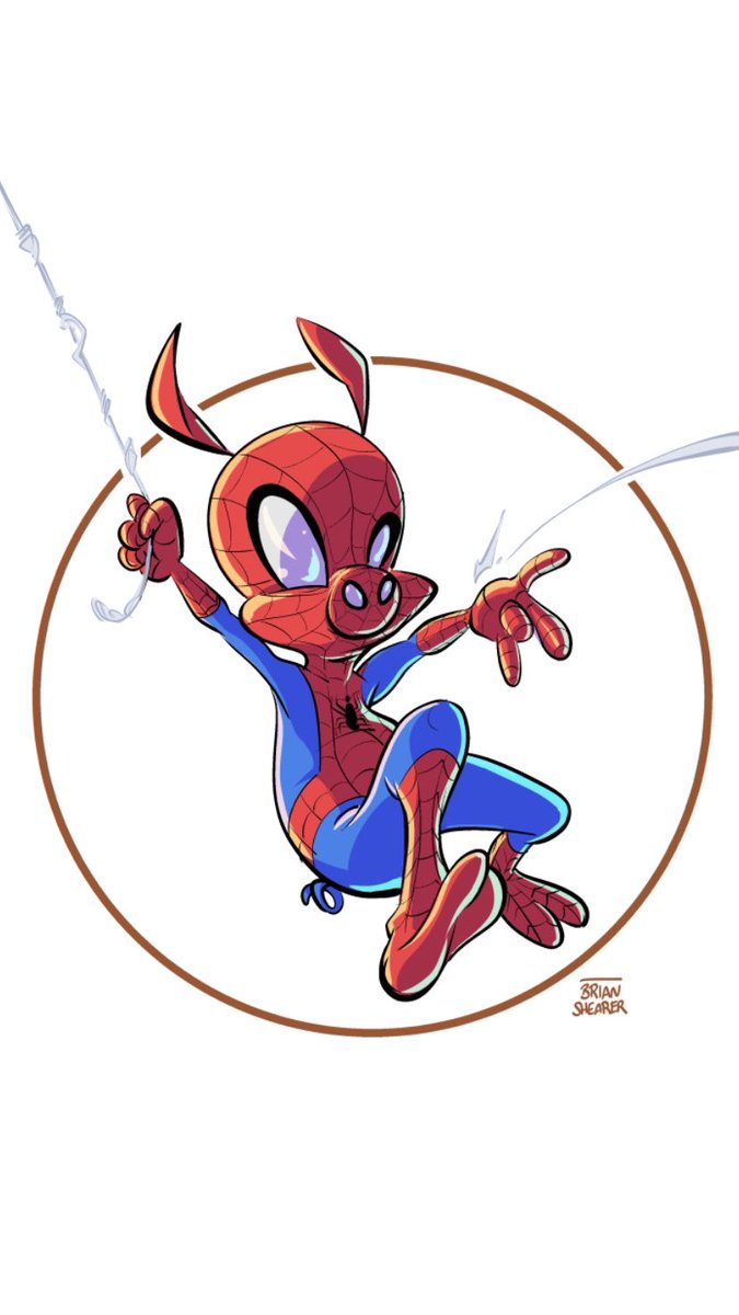 I drew Spider-Ham once. 

Follow me for more historical facts.