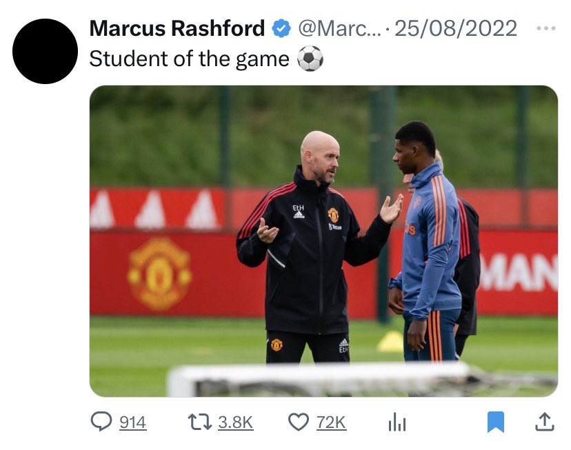 UtdBart's tweet photo. Amorim needs to get rid of this snake before he downs tools and gets him sacked.

5 permanent managers in less than 9 years.

“Starboy” gimmick at 28 years of age.

Sell this fucking scumbag immediately.

🚮 https://t.co/c1bDuUJBJp