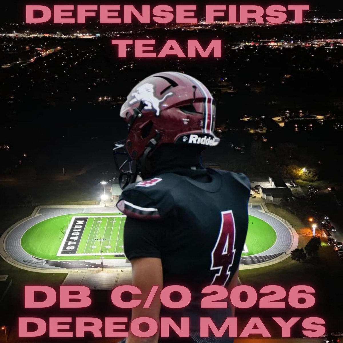 Grateful to be selected First Team all conference DB.