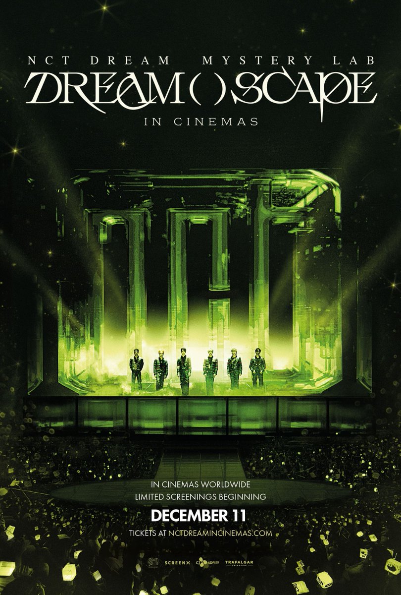 💚✨ดรีมเส้นจ๋าาา น้องดรีมกำลังมาหาแล้ว
เตรียมวุ้นกรอบมาเชียร์น้องไปด้วยกันนะ

🎬NCT DREAM Mystery Lab: DREAM( )SCAPE in Cinemas
เข้าฉาย 11 ธันวาคม 67 เป็นต้นไป

🎫เตรียมซื้อบัตร 27 พฤศจิกายน 67 
เวลา 16.00 น. เป็นต้นไป
📌ติดตามรายละเอียดเพิ่มเติม
เร็ว ๆ นี้ ที่ #SFcinema 🍿💚