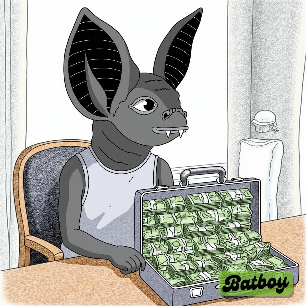 BatBoy0x19's tweet photo. @CryptoEmpressX We Cant Stop printing $BatBoy tryna run up a Billion 🦇🚀💹 

0x19b0d4c77809bf5f69a1efda498a86df4b43c345 https://t.co/k26Bgjiyz1