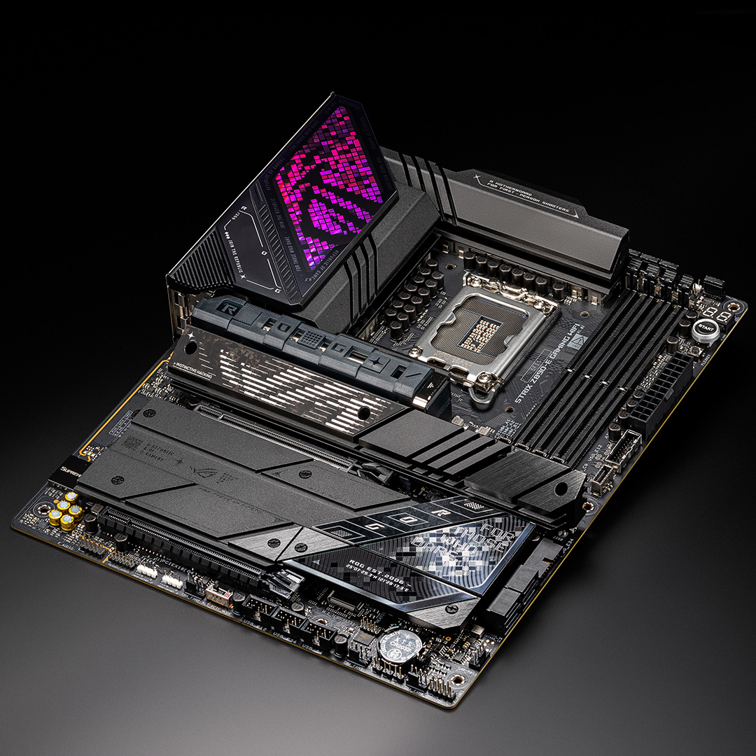 ROG_ANZ's tweet image. 🚀 Ready for extreme performance? The ROG Strix Z890-E is!

⚡7 onboard M.2 slots ( 3x PCIe 5.0!).
🔧ROG M.2 PowerBoost for ⬆️ stability.
❄ M.2 Combo-Sink with a heat pipe for extra cooling.

Unleash your build!👉🏼 rog.gg/StrixZ890E
#rog #pcgaming #builtforperformance