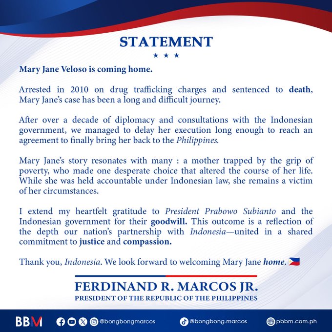 Mary Jane Veloso,Philippines,legal battles,diplomatic efforts,Filipino migrant workers,justice