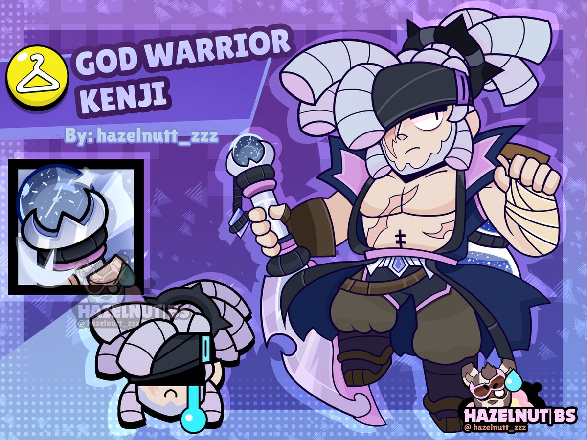 Brawlstars Legendary Skin for kenji: GOD WARRIOR KENJI