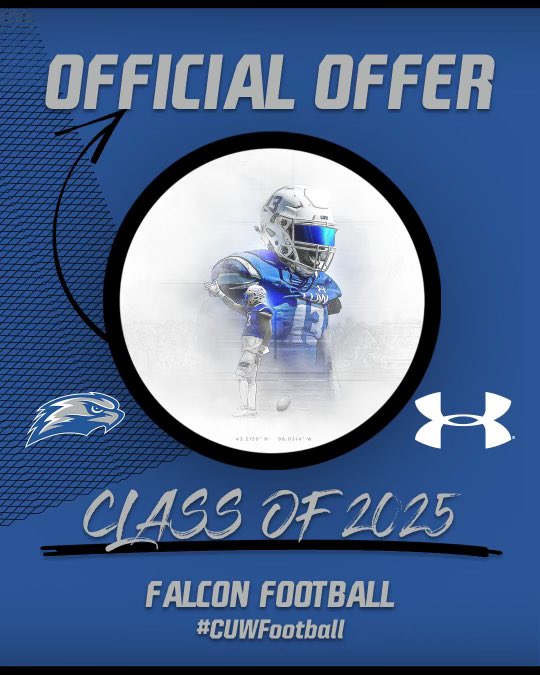 After a great conversation with <a href="/CoachNErling51/">Nicholas Erling</a> I’m blessed to receive my 1st offer from <a href="/CUWFB/">CUW Falcon Football</a> <a href="/CoachFuller_CHS/">Hudson Fuller</a> <a href="/CHSBRAthletics/">CHS Athletics</a> <a href="/jkleesportz/">JK Lee Sportz</a> <a href="/JeritRoser/">Jerit Roser</a> @On3Recruits <a href="/RecruitLouisian/">Recruit Louisiana™️</a> <a href="/GridironFootbal/">Gridiron Football®</a> <a href="/CurDogFootball/">CHS Football</a> <a href="/JohnEadsWAFB/">John Eads WAFB-TV</a>