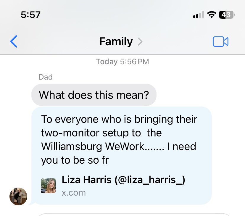 To everyone who is bringing their two monitor set up to the Williamsburg weWork: can’t you see… you’re hurting innocent people