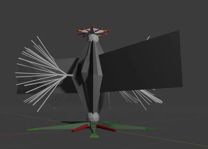 イラスト作成の参考にするために、3Dで雑にElder Thing作ってるんですけど、ガイド程度で良いと思っていたのに、Blenderが楽しくなって少しずつバージョンアップしているの図 