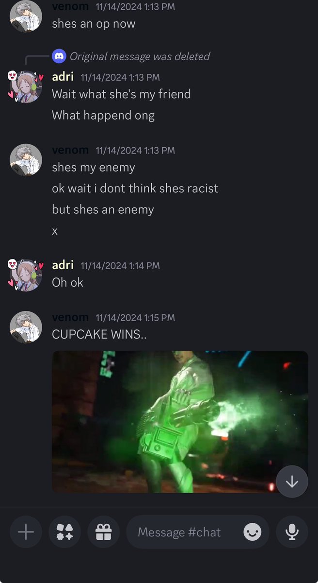 TrinaBurnee's tweet photo. After getting called out, the name was changed to Cupcake. He proceeded to shit talk Pinkie in the server, saying she was built like Cupcake and claiming she was racist. He deleted the comment because of it being a bold lie. If it wasn’t to mock Pinkie than why change the name? https://t.co/EcN9f7W8rd