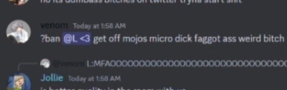 TrinaBurnee's tweet photo. He proceeded to shit talk Mojo more, blaming him for Frenemy Island’s copyright strike and saying he looks like he has Down syndrome. Anyone who tried to defend Mojo or call Venom out for what he was saying would get banned. https://t.co/ZGZnAA0NSK
