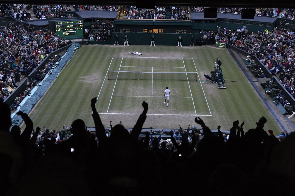 Wimbledon's tweet photo. Sporting immortality 💫

#GraciasRafa https://t.co/n8qWLVb0lB