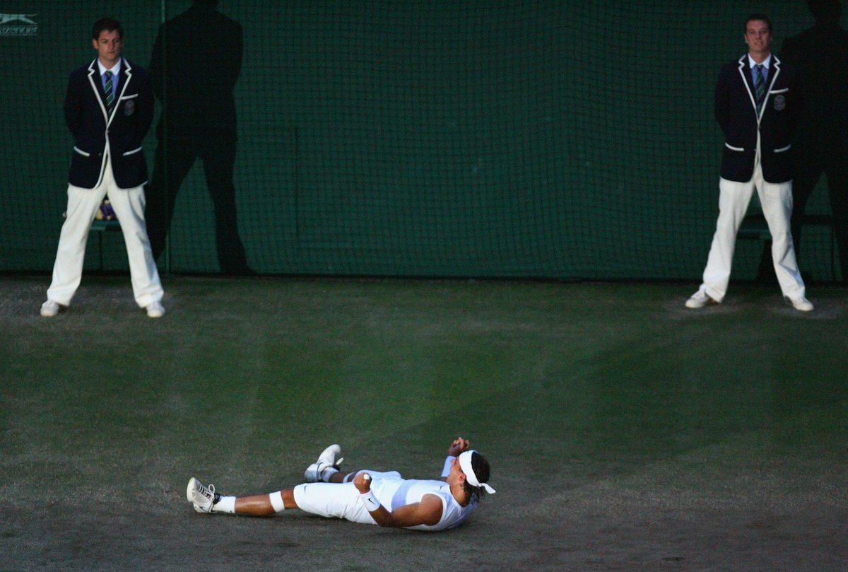 Wimbledon's tweet photo. Sporting immortality 💫

#GraciasRafa https://t.co/n8qWLVb0lB