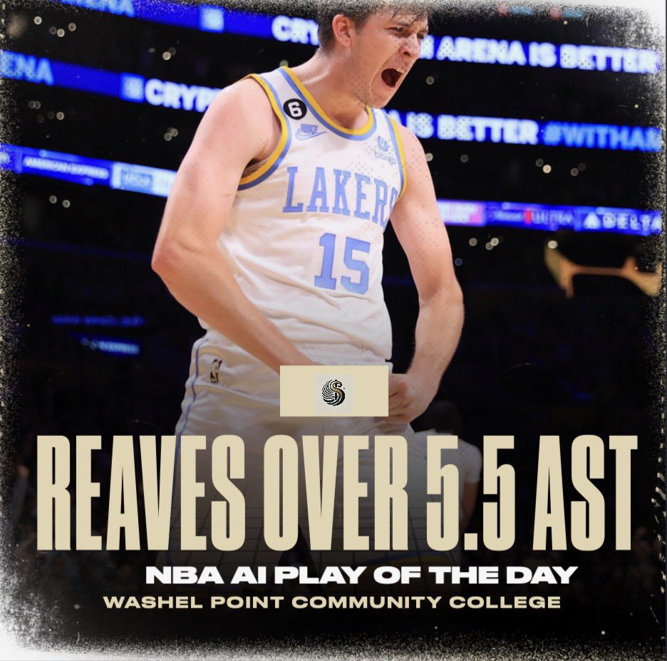 NBA AI POTD 🌊

Record: 9-5 

Austin Reaves Over 5.5 Assists

📈 Jazz allow 2nd Most Ast to SGs
🔥 High O/U = Fast Pace 
⭐️ Cleared this line in 5/L5

| #SportCoin |