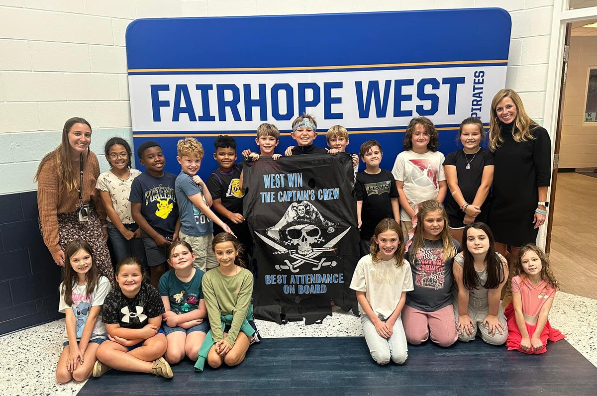 First ever class at FWE to win the Best Attendance Flag!