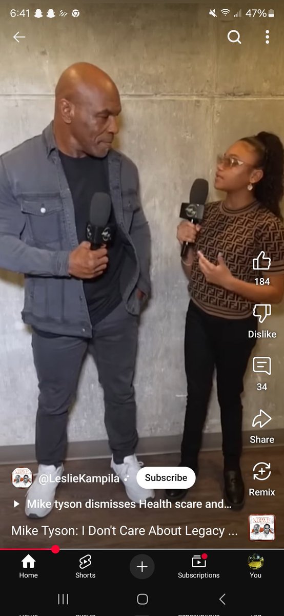 The only person that got to see the real Mike Tyson was this girl that asked him about his Legacy

#TysonVsPaul

youtube.com/shorts/JXw-j8L…