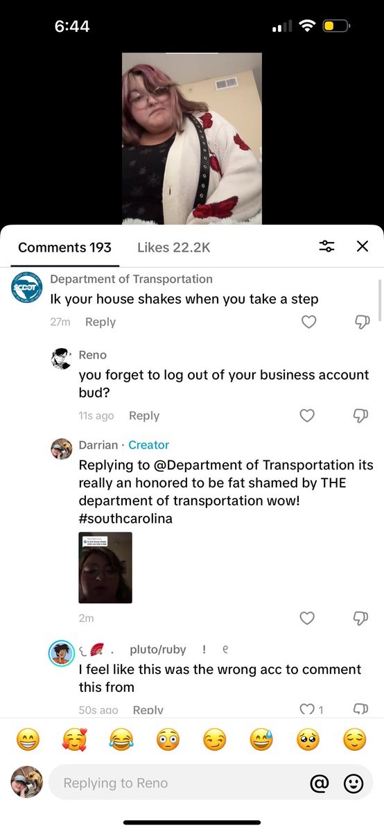 mildbubblefruit's tweet photo. Bro why is the South Carolina department of transportation fat shaming me lmao @SCDOTPress why you do that https://t.co/ToVhKfiMY9
