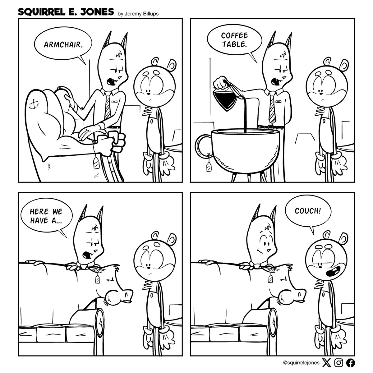 SquirrelEJones's tweet photo. The latest Squirrel E. Jones comic. Thanks for reading! https://t.co/UxnBO5y9QI