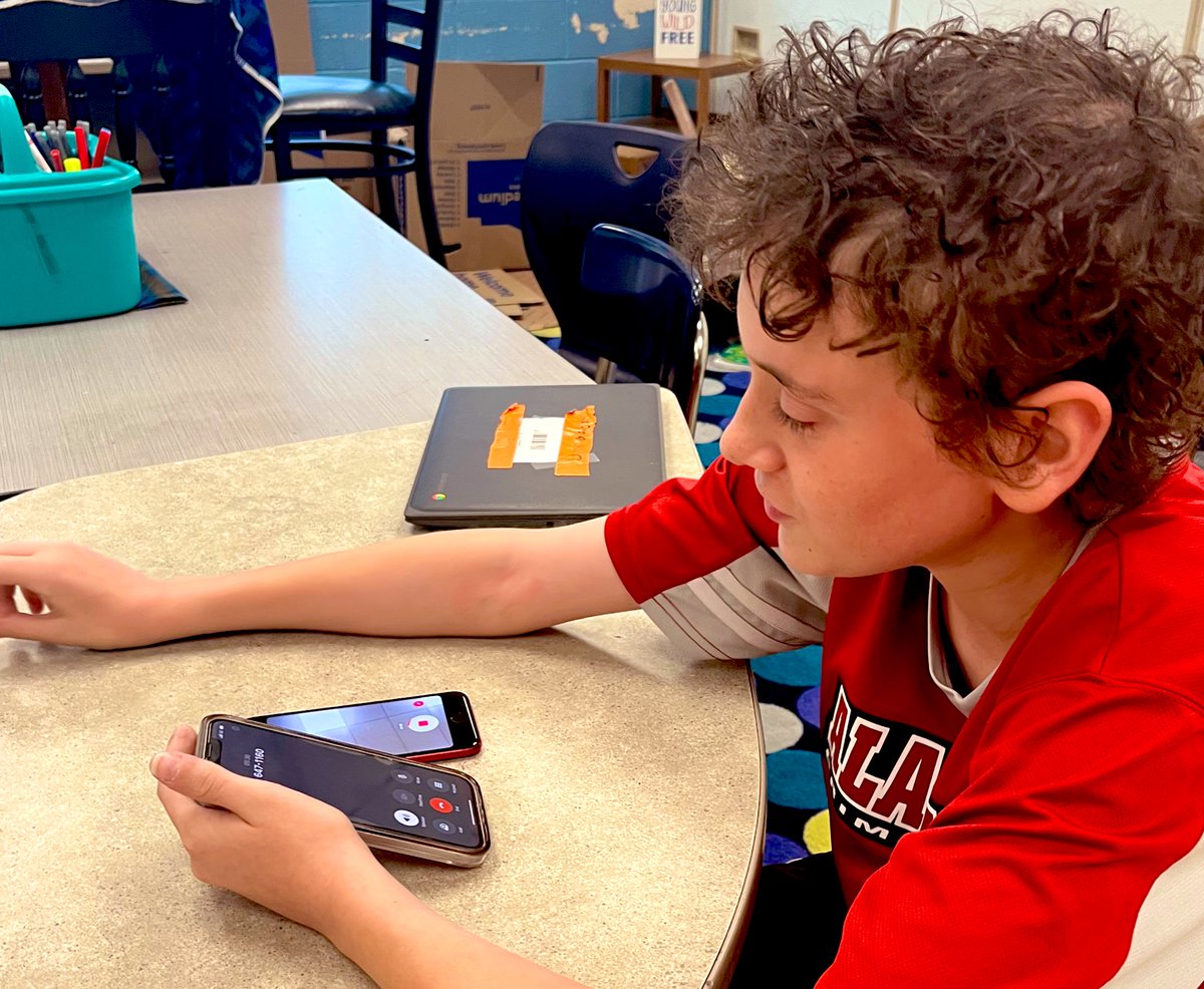 WMS student Carson Smith in a phone interview with <a href="/MLCHS_Athletics/">MLCHS Athletics</a> Coach William May. Smith is researching Kentucky High School 🏈 for his Passion Project! <a href="/MrsAcklin/">Artavia Acklin</a> <a href="/shelbycountysch/">Shelby Co Schools Ky</a>