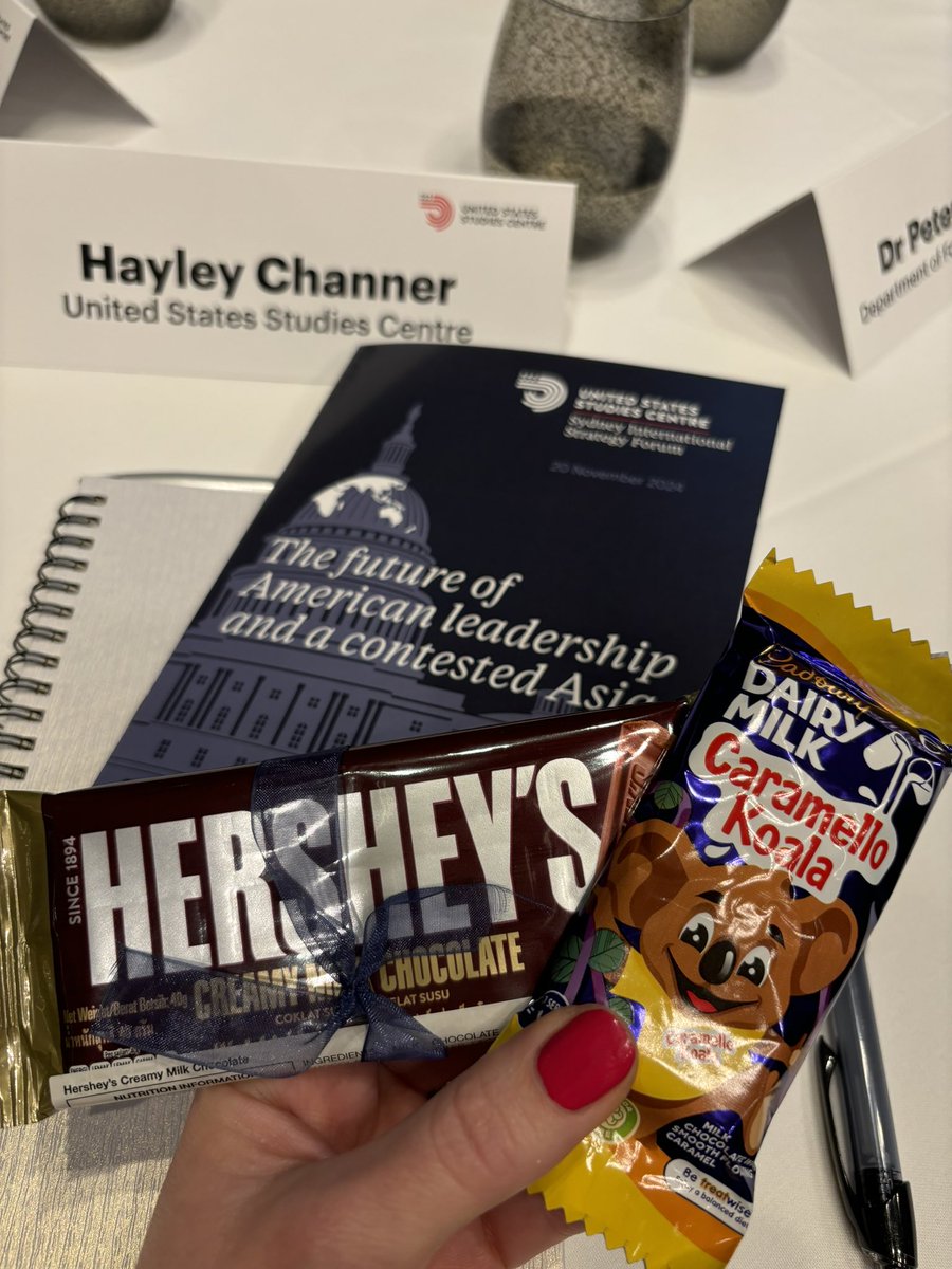 #SISF2024 is well and truly underway with an opening panel on the next US administration and #Australian and #US chocolate soft power…