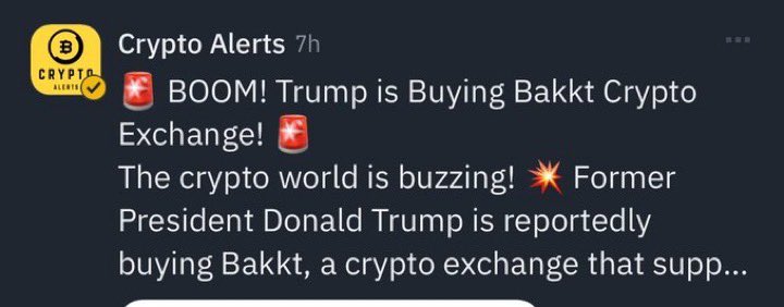 StreetFight22's tweet photo. I AM BULLISH ON $BAKKT 💹🧲

SOMETHING BIG IS COOKING WITH TRUMP AND THE @BAKKT BUYOUT.

THE CHART IS IN AN IMPRESSIVE ACCUMULATION ZONE AND LEAVING OUT THE JEETS.

$BAKKT IS GOING TO TAKE OFF AT ANY MOMENT AND NO ONE IS GOING TO STOP IT HEADING INTO THE BILLIONS.

DCA DCA 🧲 https://t.co/AZUkIKILcl